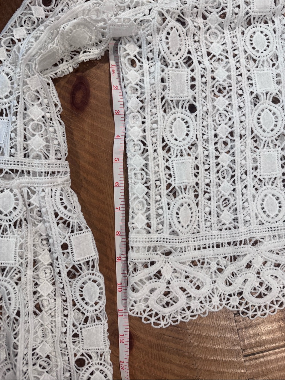 Forever 21 White Crochet Lace Bell Sleeve Blouse - Picture 7 of 7